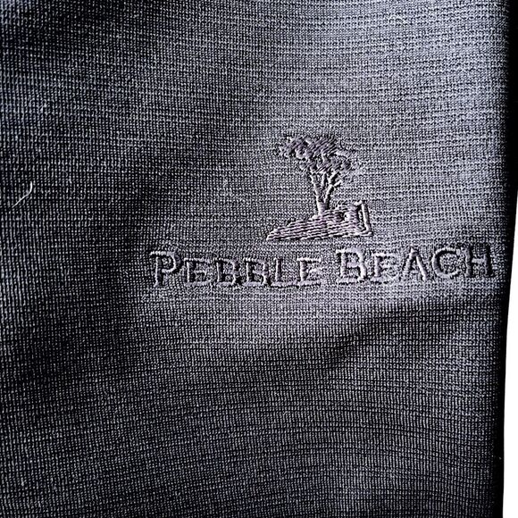 Pebble Beach Performance T-Shirt Men’s XXL Black Short Sleeve Golf Tee - Picture 3 of 9